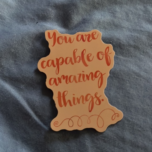 These are 5 motivational stickers. For you water bottle, laptop, binder, etc!🥰 - Picture 5 of 6